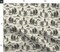 Alien Toile Ufo Beige Black Small Scale Hidden Traditional Style Flying Saucers Custom Printed Fabric by Spoonflower Various Fabrics by the Yard or Fat Quarter